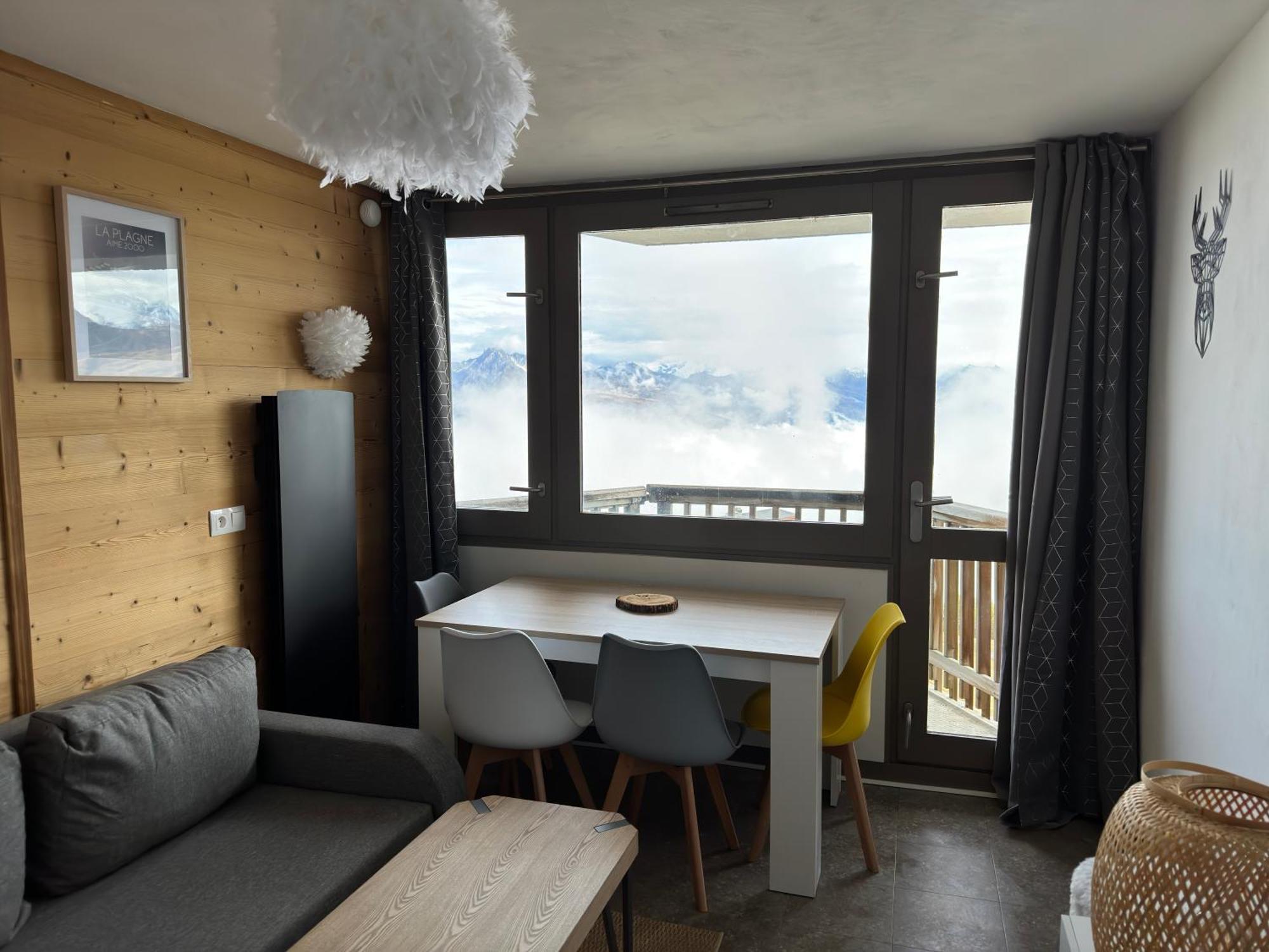 Paquebot Des Neiges - Appartement 4 Personnes - Vue Mont Blanc La Plagne Luaran gambar