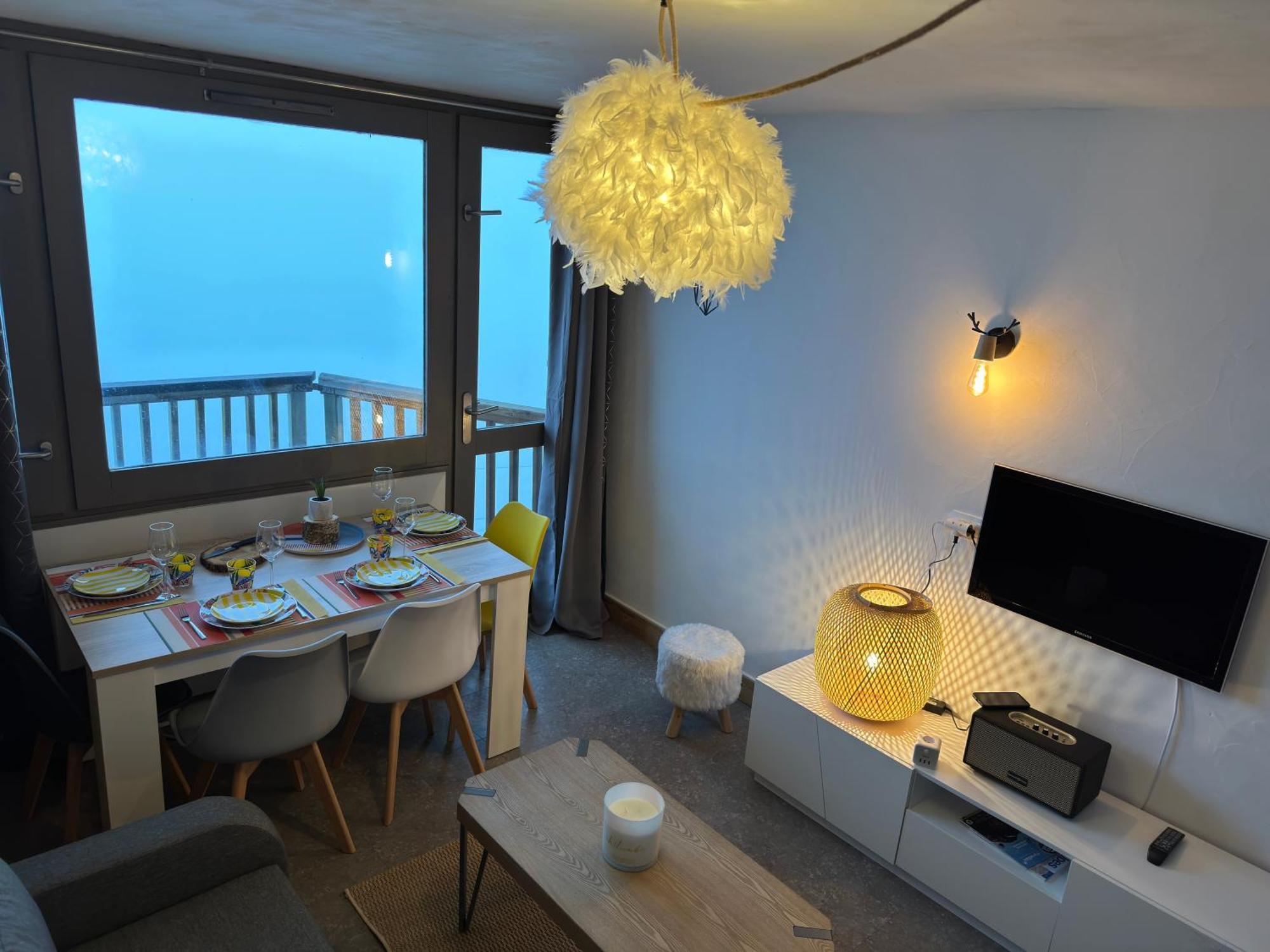 Paquebot Des Neiges - Appartement 4 Personnes - Vue Mont Blanc La Plagne Luaran gambar