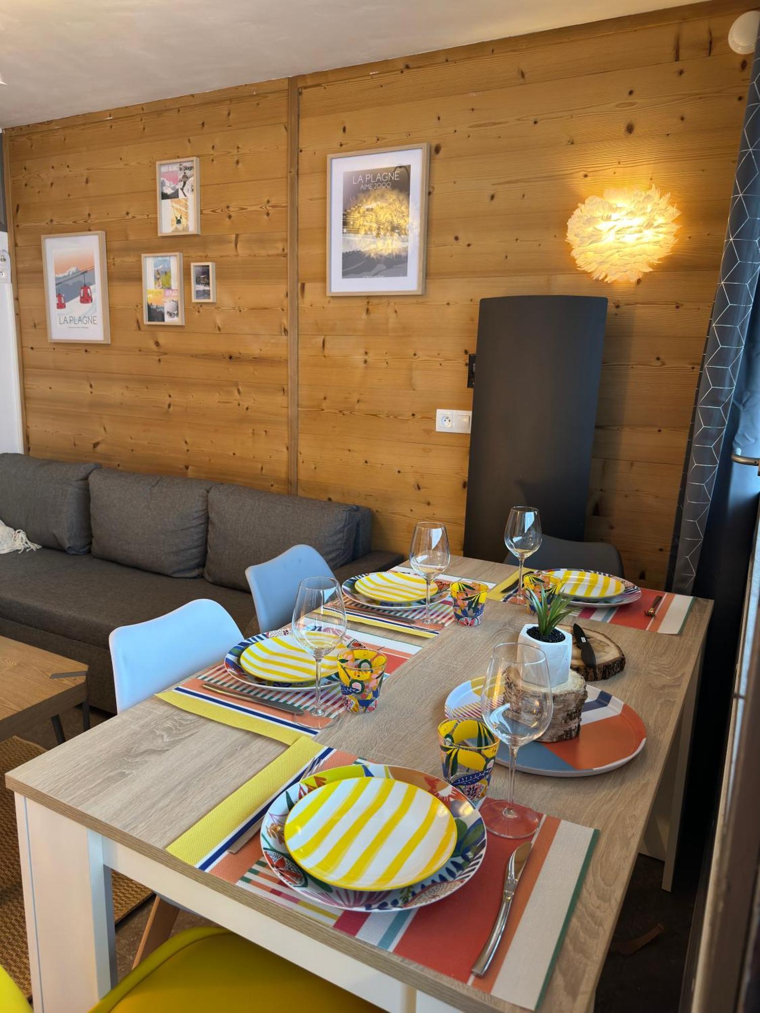 Paquebot Des Neiges - Appartement 4 Personnes - Vue Mont Blanc La Plagne Luaran gambar